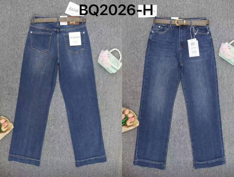 Spodnie damskie jeansy Roz XS-XL, 1 Kolor Paczka 10 szt